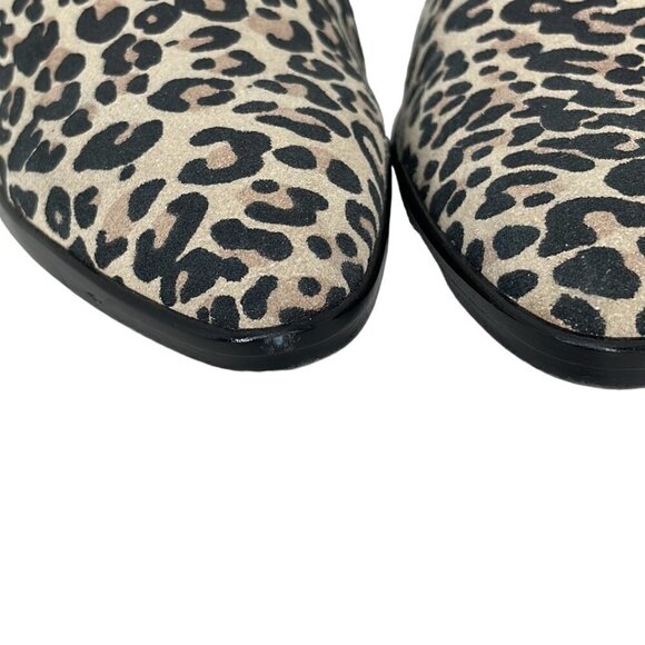 Dolce Vita Heels Bootie Shoes Cheetah Print Tan Black Size 7 - Picture 13 of 15